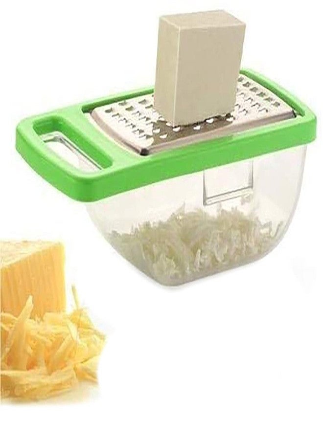 faas 1 PS Mini Cheese Garlic Ginger Grater with Unbreakable Clear Storage Container with Handle. (1-Piece) - Image 1